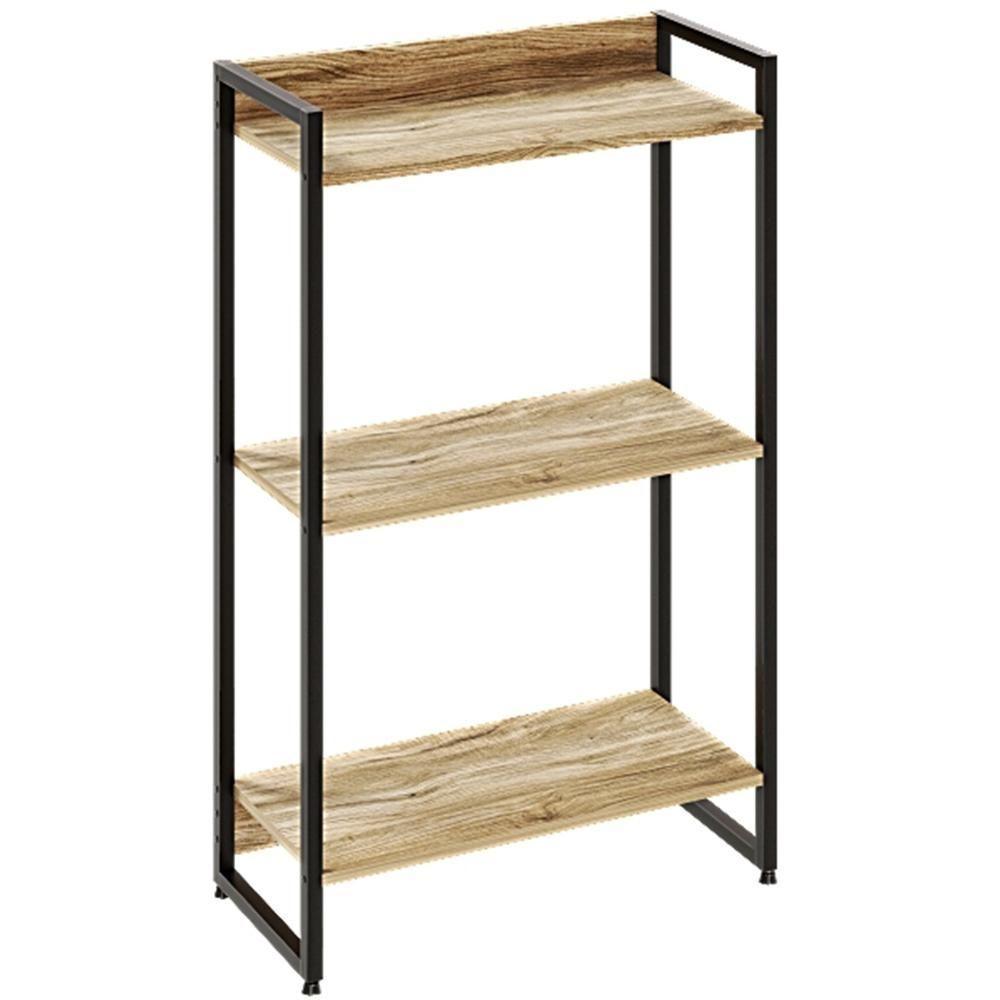 Kit Escritório Estante 3 Prateleiras Mesa 135Cm Carvalho - 7