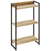 Kit Escritório Estante 3 Prateleiras Mesa 135Cm Carvalho - 7