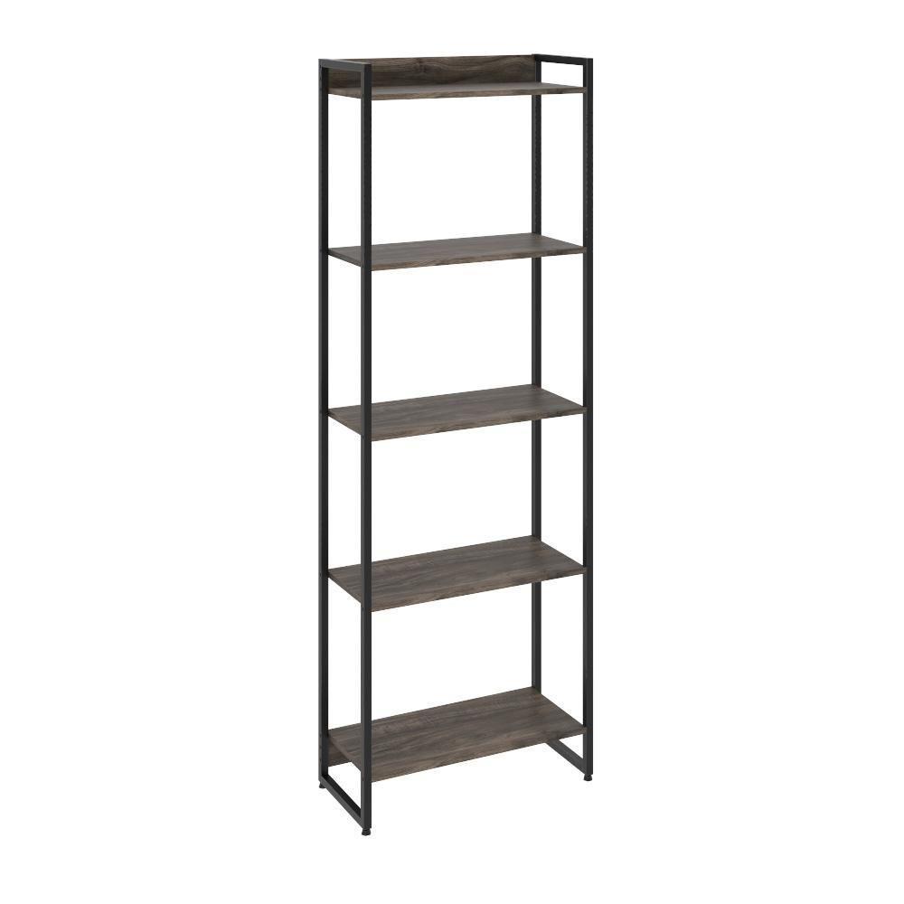 Kit Estante 5 Prateleiras Com Mesa 135Cm Carvalho Dark - 7