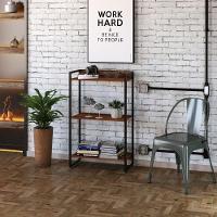 Kit Escritório Estante 3 Prateleiras Com Mesa 135Cm Nogal - 9