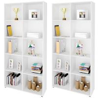 Kit 02 Estantes Multiuso 10 Nichos Clean A02 187X90 Branco - 1