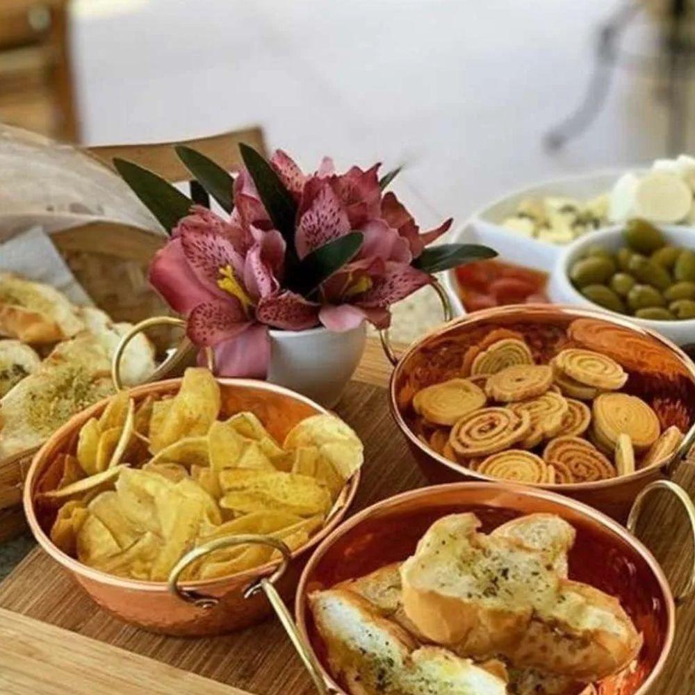 Tachinho Mini De Cobre Puro Servir E Decorar Com Alças 14Cm - 3