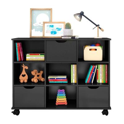Nicho Organizador C/ 3 Gavetas Com Rodízio Preto/Preto
