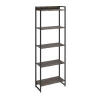 Kit Estante 5 Prateleiras Com Mesa 120Cm Carvalho Dark - 7