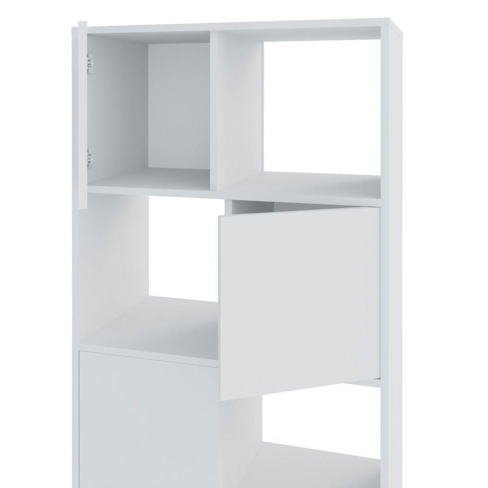 Armário Multiuso 02 Portas Com Nichos Wally Branco A02 - 6