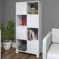 Armário Multiuso 02 Portas Com Nichos Wally Branco A02 - 8