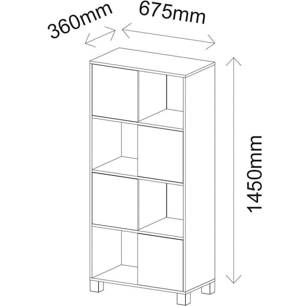 Armário Multiuso 02 Portas Com Nichos Wally A02 Preto - 5