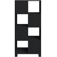 Armário Multiuso 02 Portas Com Nichos Wally A02 Preto - 7