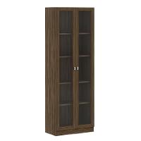 Estante Escritório 2 Portas Vidro Cannes 171X59 Nogal - 5