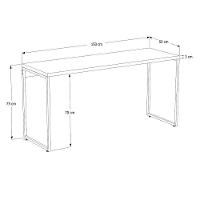 Kit Escritório Estante 5 Prateleiras Com Mesa 150Cm Snow - 2