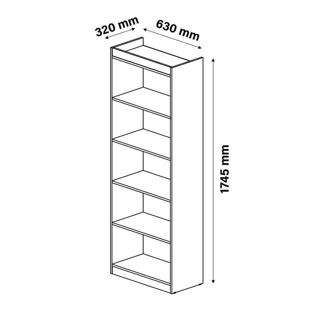 Estante Livreiro Para Escritorio Patrimar Moveis - 3