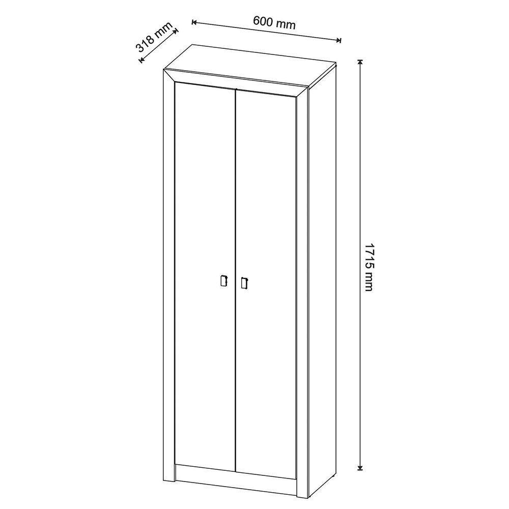 Armário Estante Alto Para Escritório Mdp Branco - 5