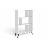 Estante Livreiro Solteiro RT3015 c/ 6 Nichos Branco - Movelbento - 1