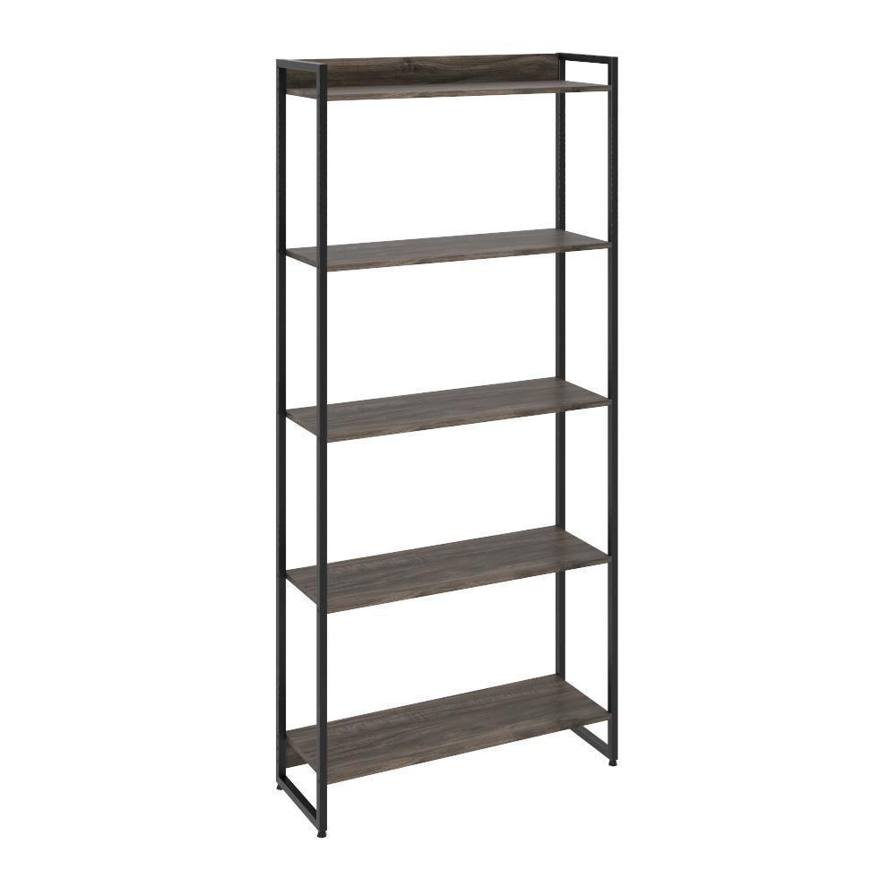 Estante Escritório Areta 186X80Cm C01 Carvalho Dark - 4