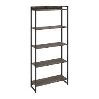 Estante Escritório Areta 186X80Cm C01 Carvalho Dark