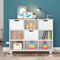 Nicho Organizador C/ 3 Gavetas Com Rodízio branco