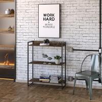 Estante Escritório Areta 104X80Cm C01 Carvalho Dark - 5