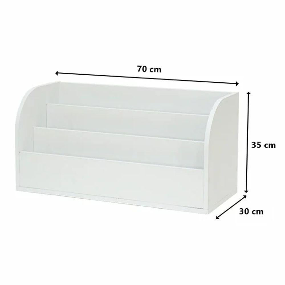 Livreiro Organizador Delta 100% Mdf Livros Revista Criança - 2