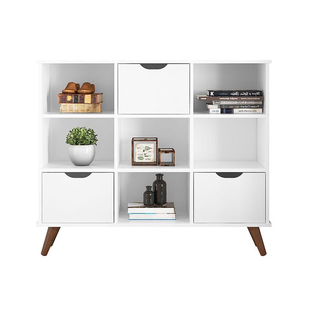 Nicho Organizador C/ 3 Gavetas Branco/Branco - 3