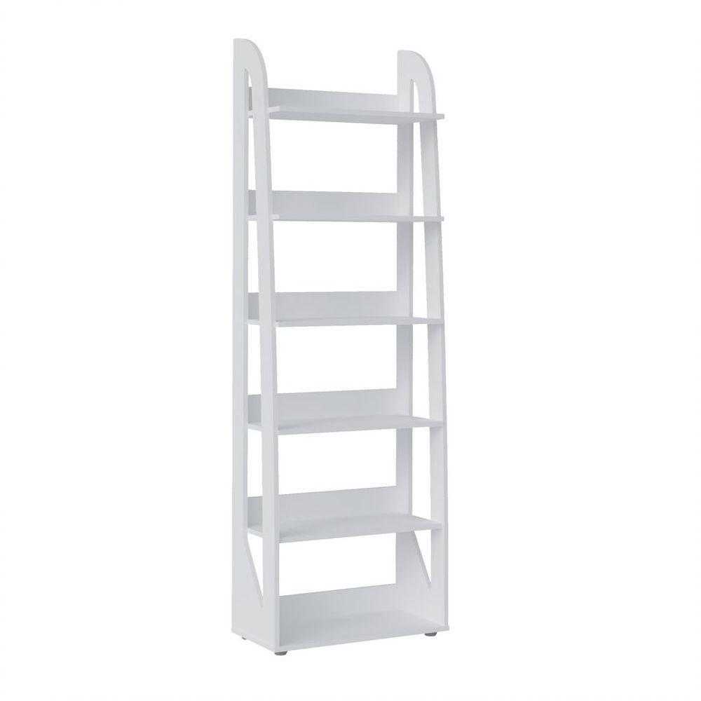 Estante Livros E Objetos Branco 5 Prateleiras E 1 Nicho - 3