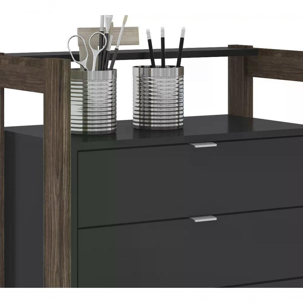 Gaveteiro 04 Gavetas Multiuso Escritorio Ou Closet Az1012 Pr - 5