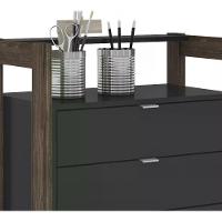 Gaveteiro 04 Gavetas Multiuso Escritorio Ou Closet Az1012 Pr - 6