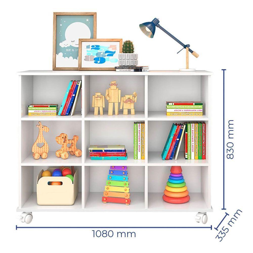 Nicho Organizador Sem Gavetas Com Rodízio Roterdã Branco - 5
