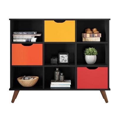 Nicho Organizador C/ 3 Gavetas Preto/Colorido