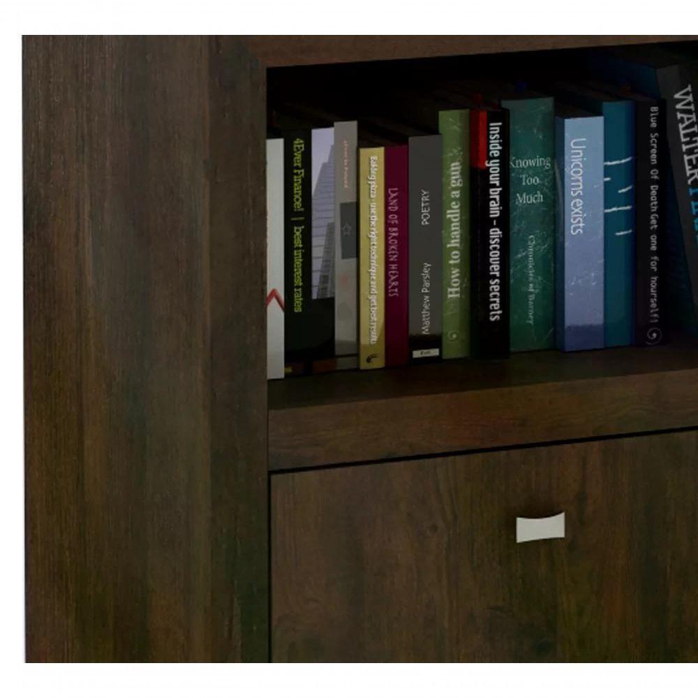 Armário Arquivo Para Pasta Suspensa Me4118 Rustico Rustico - 6