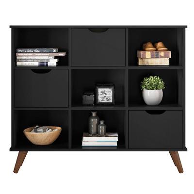 Nicho Organizador C/ 3 Gavetas Preto/Preto