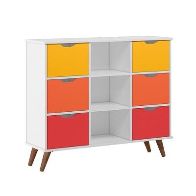 Nicho Organizador C/ 6 Gavetas Branco/Colorido