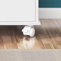 Nicho Organizador C/ 6 Gavetas Com Rodízio branco/preto