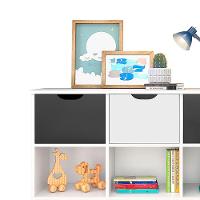 Nicho Organizador C/ 6 Gavetas Com Rodízio branco/preto - 5