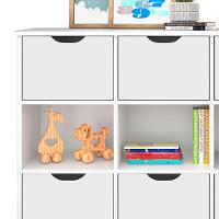 Nicho Organizador C/ 6 Gavetas Com Rodízio branco - 3