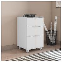 Kit Escritório Armário Com 2 Gaveteiros Cubic Branco Caemmun - 6