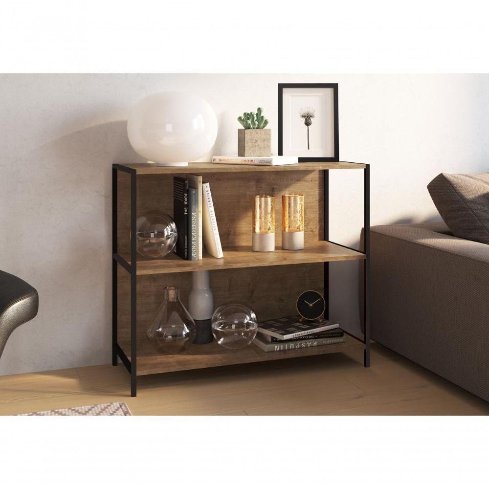 Estante Multiuso 03 Prateleiras 27868 Vermont Preto Fosco - 5