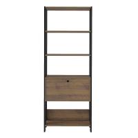 Estante Para Livros Pinho/Preto C/ 01 Porta E 4 Prateleiras - 3