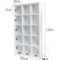 Armário Escritório Estante Livreiro Bia Magia Móveis