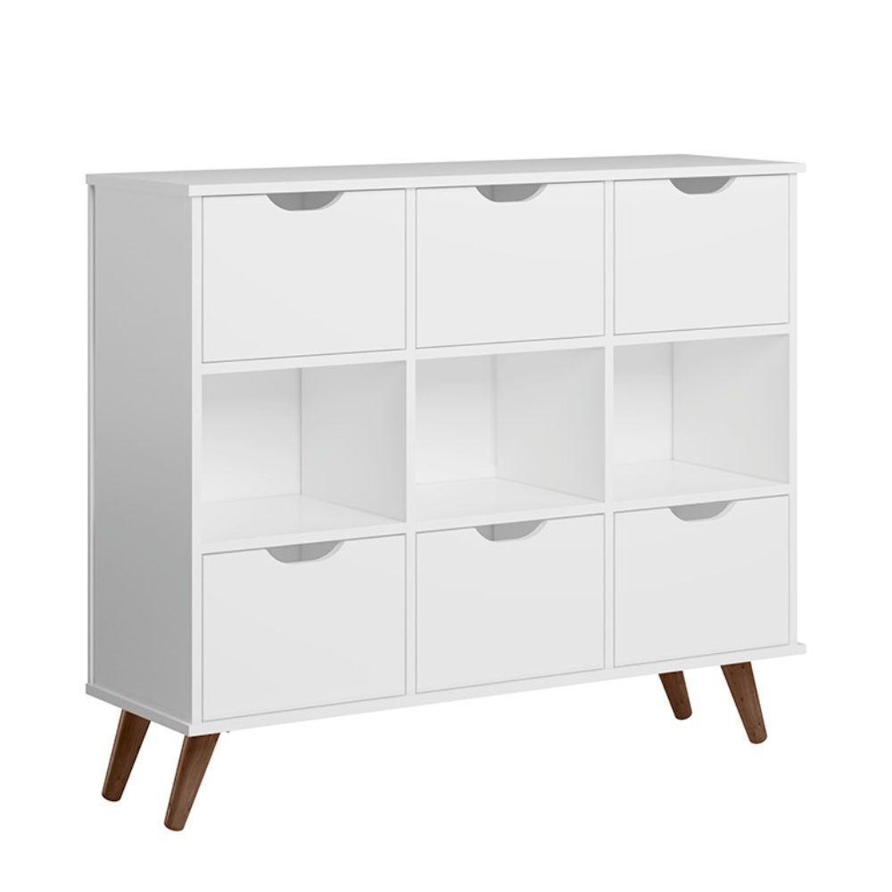 Nicho Organizador Retrô Yolanda Branco Com Gavetas - 3