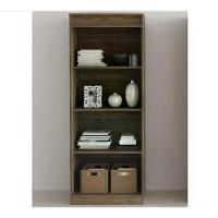 Armario Estante Livreiro Para Escritório Me4150 Nogal Nogal - 1