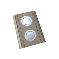 Esteira Bandeja Para Braço Sofá Porta Copo Alumínio Nude - 1