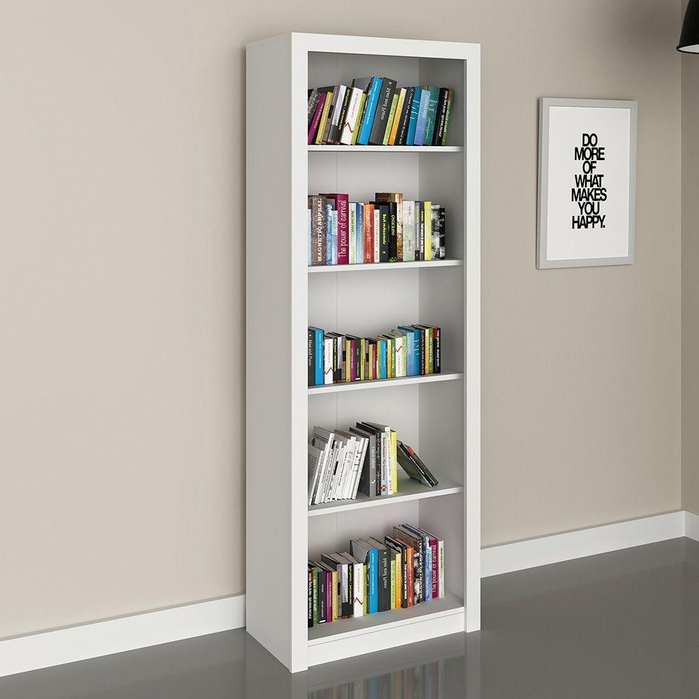 Armário Estante Alto Para Escritório Mdp Branco - 11