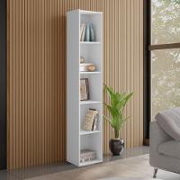 Kit 2 Estantes Livreiro Multiuso Janaína 5 Nichos Branco - 4