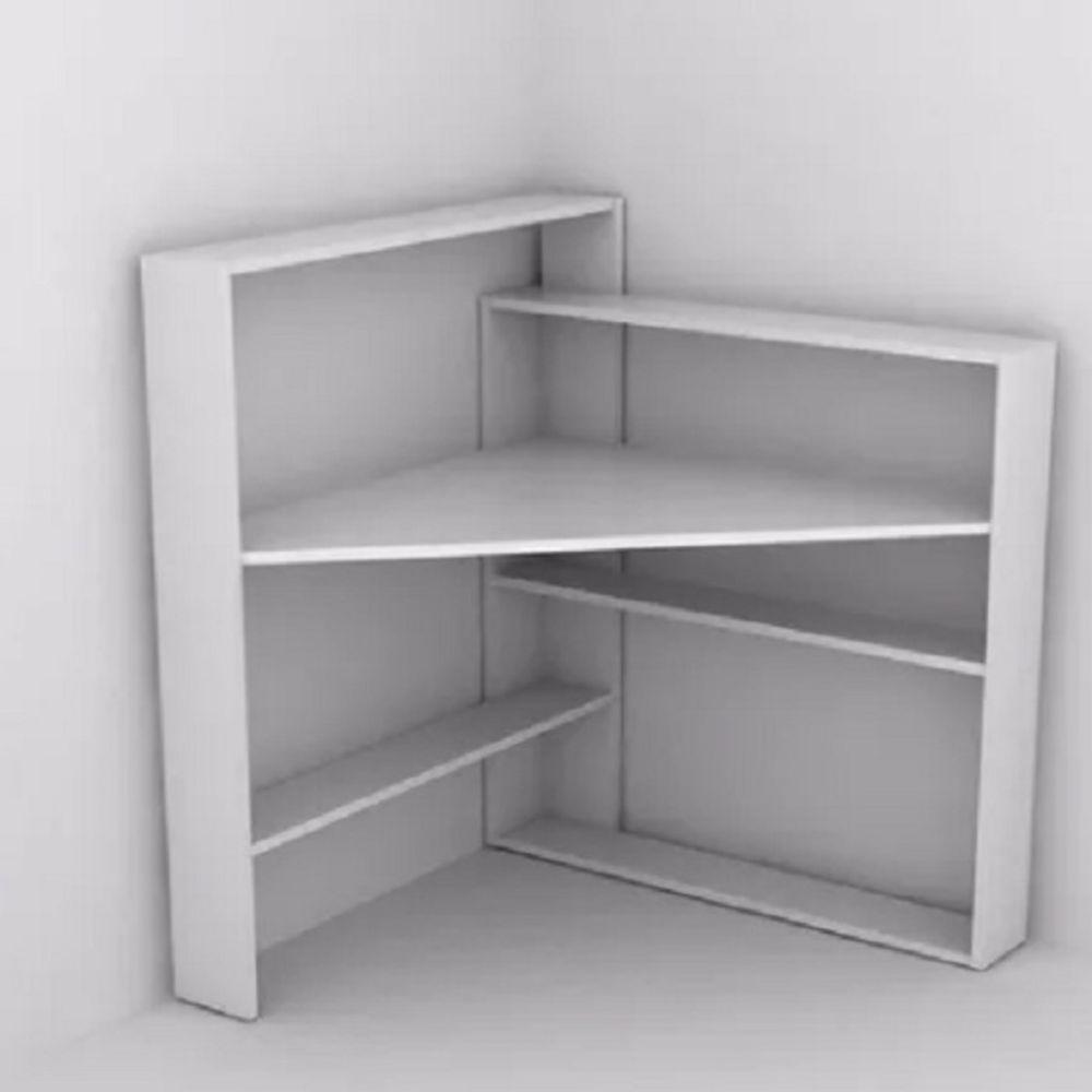 Biblioteca Organizadora 100% Mdf Sala Livros Mesa Escritório - 4