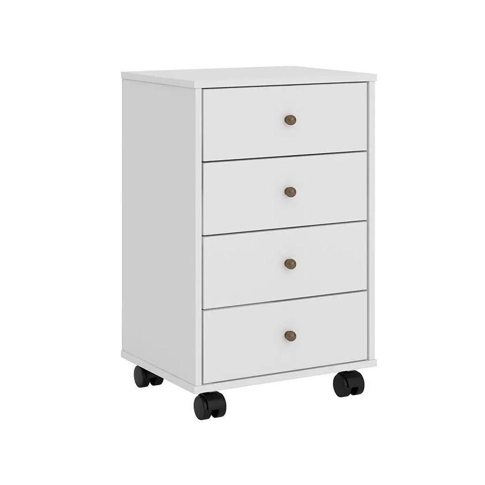 Gaveteiro 4 Gavetas Office Presence Branco Demobile - 1