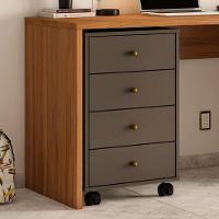 Gaveteiro Office Presence Com Rodizios 29110 Grafito Demobil - 8