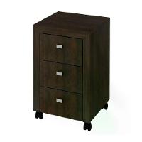 Gaveteiro Para Escritorio 03 Gavetas Me4108 Rustico Rustico - 1