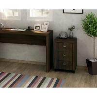 Gaveteiro Para Escritorio 03 Gavetas Me4108 Rustico Rustico - 2