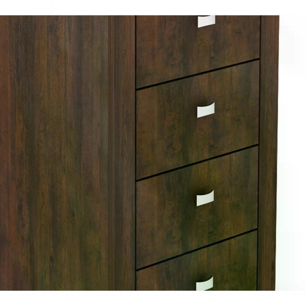 Gaveteiro Para Escritorio 04 Gavetas Me4133 Rustico Rustico - 4