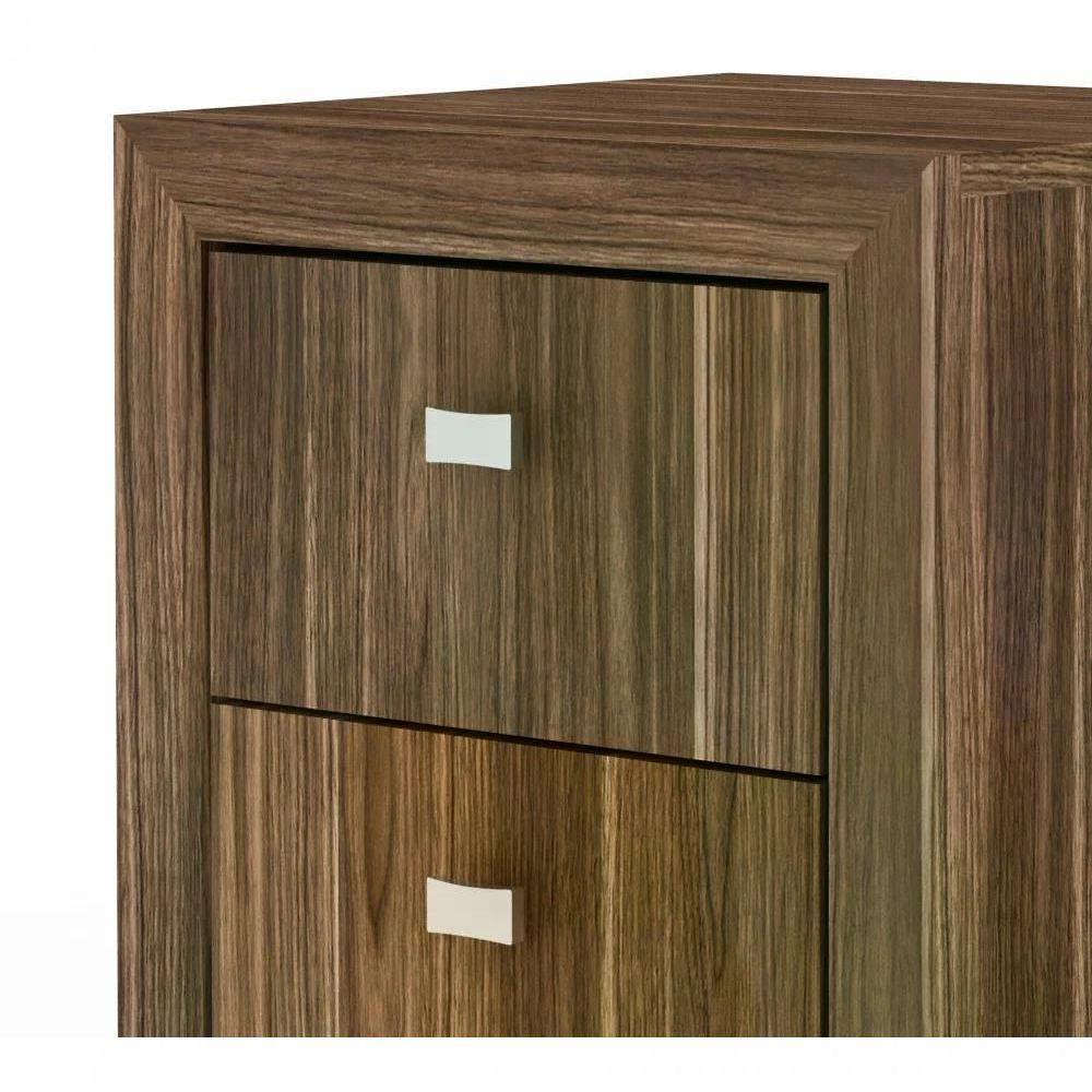 Gaveteiro Para Escritorio 03 Gavetas Me4108 Nogal Nogal - 4